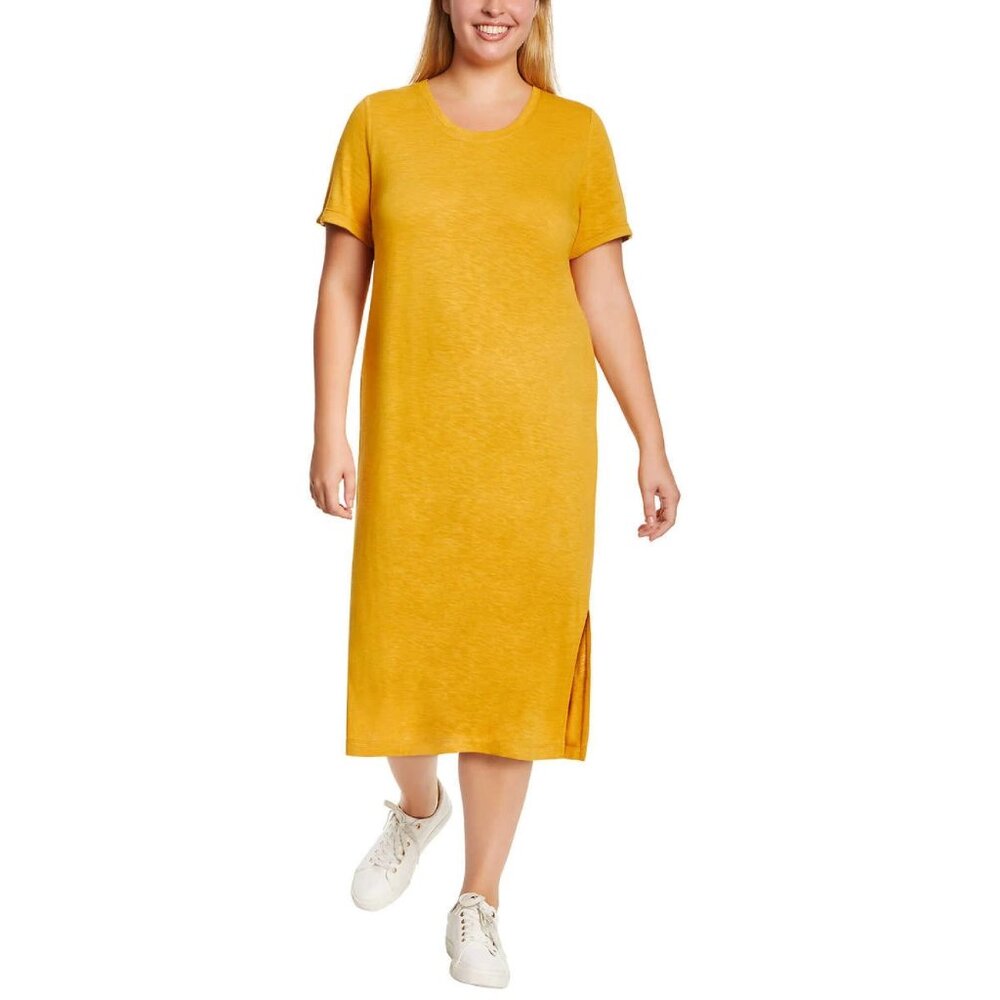 Jessica Simpson Ladies' Midi Dress (Goldenrod, 3X)